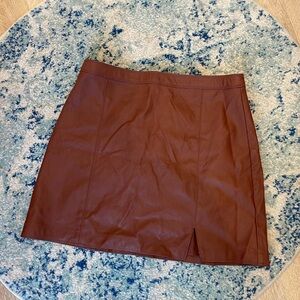 Abercrombie & Fitch Burgundy Mini Skirt